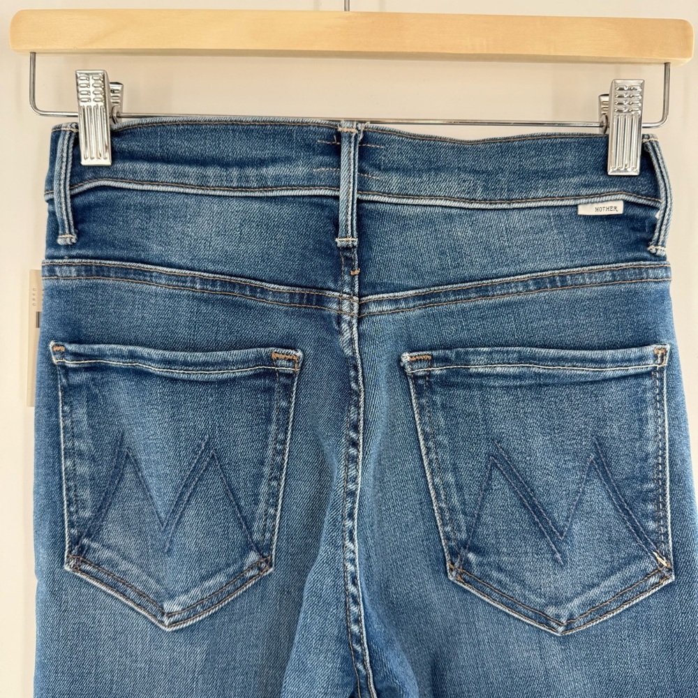 NWT MOTHER The Insider Crop Step Fray Work Hard Play Hard Size 26 - Picture 6 of 14